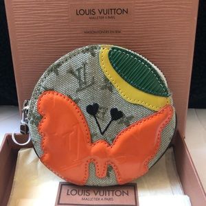 Louis Vuitton 2002 Limited Edition Conte de Fees Mushroom Coin Purse Butterfly
